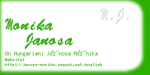 monika janosa business card